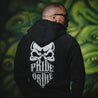 Sweat zippé PRiDEorDiE "RECKLESS" Black & White V.2 - Noir