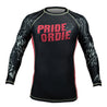 Rashguard PRiDEorDiE "PREY ON THE STRONG" (ML) - Noir