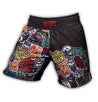 Fight Short PRiDEorDiE "STICKERS" - Noir
