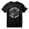 T-Shirt PRiDEorDiE "LONE WOLF" - Noir